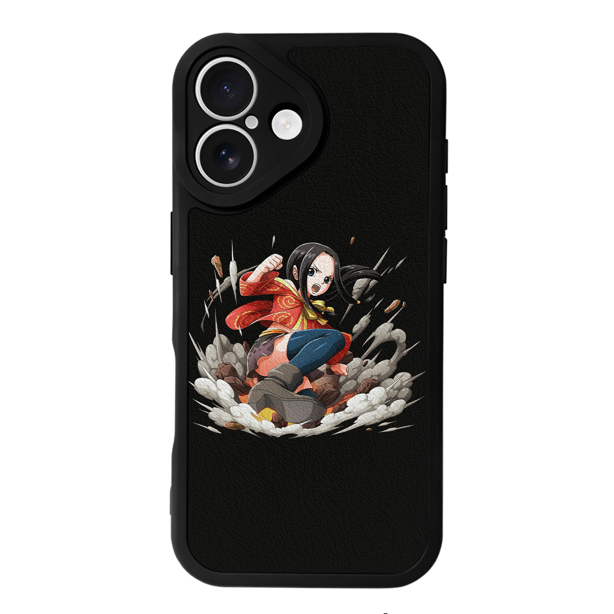 （画像用） ワンピース ボア・ハンコック ONE PIECE Boa·Hancock 【iPhone 16シリーズ対応】シリコンスマホケース（レザー調） 材質：シリコン